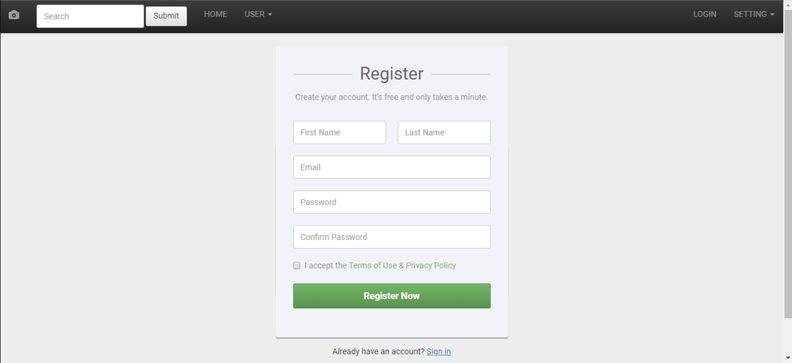 Sign-UP